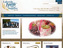 Tablet Screenshot of lakesidebakerysupplies.com